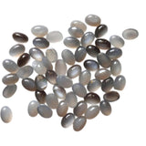 4x6mm Grey Moonstone Oval Plain Flat Back Cabochon, Loose Oval Plain Calibrated Moonstone For Jewelry (5 Pcs To 25 Pcs) - BGPA478Z