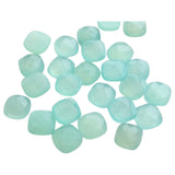 15mm Aqua Chalcedony Cushion Cut Flat Back Cabochons, 5 Pieces Loose Aqua Chalcedony Square Gemstones For Jewelry - KRS316Z