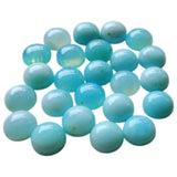 8.5mm Blue Opal Cabochons, Blue Opal Plain Round Flat Back Cabochons For Jewelry (5 Pcs To 10 Pcs) - PDG195Z