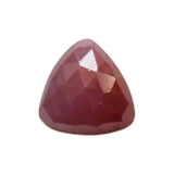 10mm Ruby Faceted Triangle Cabochon, Loose Ruby Trillion Flat Back Cabochons Stone For Jewelry - PPH57
