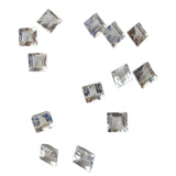 2.9-3mm Rainbow Moonstone Princess Cut Square Gems, Moonstone Square Gemstones For Jewelry, 6 Pieces - PSG403