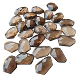 14-16mm Smoky Quartz Cabochons, Loose Smoky Quartz Fancy Shape Rose Cut Flat Back Gems For Jewelry (5 Pcs To 10 Pcs) - BGP864Z