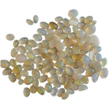 3x4-5x7mm Ethiopian Opal Plain Oval Flat Back Cabochons, Natural Rare Ethiopian Opal Oval Cabochon For Jewelry (10 Pcs To 20 Pcs) -PUSNT10Z