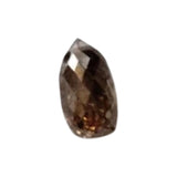 4.4x2.4mm Cognac Diamond Briolette Bead, Natural Brown Faceted Tear Drop Bead