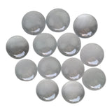 6mm Aquamarine Plain Round Cabochon, Milky Aquamarine Plain Flat Back Cabochon