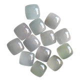 14mm Aquamarine Plain Square Cabochon, Milky Aquamarine Square Flat Back