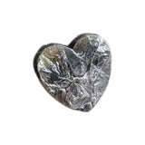 5.2mm Grey Rough Diamond Heart, Raw Flat Grey Heart Shape Diamond Cabochon