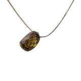 3.7x2.7mm Brown Diamond Drop Bead, 0.21 Cts Natural Brown Faceted Tear Drop