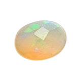 6x8mm Ethiopian Opal Oval Rose Cut Flat Back Cabochons, 1 Pc Natural Rare