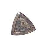 3.1mm Conflict Free Salt Pepper Triangle Rose Cut Trillion Loose Diamond-PAD24