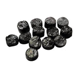 Natural Black Rough Disc Raw Black Diamond Tyre Bead Loose Diamond-PPKJ230