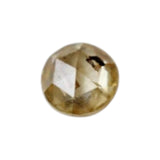 3.4mm Yellow Rose Cut Diamond Natural Yellow Loose Conflict Free For Ring