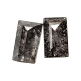 3x1.8mm Salt And Pepper Diamond Pair Baguette Cut Conflict Free Natural Ring