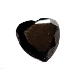 Black Rose Cut Diamond Heart Shape Natural Raw Diamond Faceted Cabochon Loose