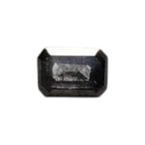 3.6x2.5mm Salt Pepper Emerald Cut Diamond Conflict Free Loose Diamond Ring