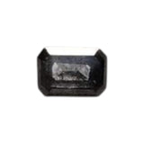3.6x2.5mm Salt Pepper Emerald Cut Diamond Conflict Free Loose Diamond Ring
