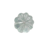 14.1mm Aquamarine Melon Beads, 1 Pc Huge Natural Aquamarine Carved Melon Beads