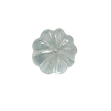 16.1mm Aquamarine Melon Beads, 1 Pc Huge Natural Aquamarine Carved Melon Beads