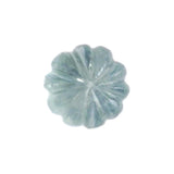 13.7mm Aquamarine Melon Beads, 1 Pc Natural Huge Aquamarine Carved Melon Beads