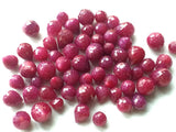 8-12mm Micro Faceted Ruby Tear Drop beads For Jewelry (5Pcs To 10Pcs)-PGA503