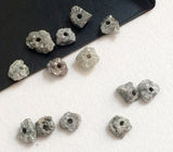 8.5mm Large Hole Grey Rough Drilled Chain It And Wear It Conflict Free 1Pc -5pc