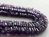 5.5-6.5 mm Purple Amethyst Heishi Bead, Natural Purple Amethyst Flat Square Bead