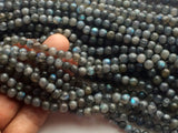 5-5.5mm Labradorite Plain Beads, Labradorite Plain Round Balls, Flashy Blue Bead