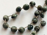 9-10 mm Cats Eye Plain Onion Beads, Green Cats Eye Beads Plain Onion Beads