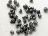 3-5mm Black Diamonds, Black Rough Diamond  For Jewelry (5Pcs To 50Pcs)