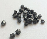 4-6mm Black Raw Rough Diamond Conflict Free For Jewelry (1Ct To 10Ct Options)