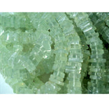 5-6 mm Prehnite Square Heishi Bead, Prehnite Square Heishi, Prehnite Flat Heishi