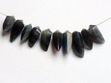 15-20 mm Labradorite Faceted Horn Beads, Labradorite Horn Beads, Blue Fire Fancy