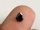 2x3mm Black Cubic Zirconia, Loose Pear Cut Zircon, Faceted Zirconia, CZ Diamonds