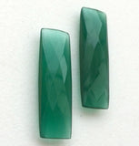 18.5x28mm Approx Green Crystal Quartz Double Side Faceted, 3 Pcs Loose Crystal