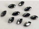 2.5x5mm Black Cubic Zirconia, Loose Marquise Zircon, Faceted Zirconia Cz Diamond