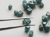 4-5mm Blue Rough Diamond Box Cube Diamond For Jewelry (1Pc To 5Pc Options)