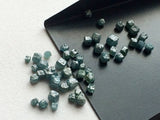 4-5mm Blue Rough Diamond Box Cube Diamond For Jewelry (1Pc To 5Pc Options)