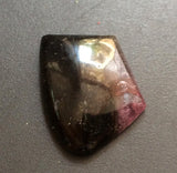 12.6mm x 16.9mm Tourmaline Cabochon, Loose Tourmaline Fancy Shape Flat Back