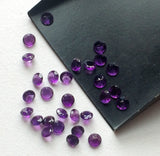5mm Amethyst Round Cut Lot, Amethyst Solitaire, Calibrated Natural Amethyst