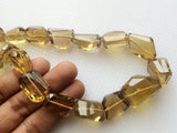 14 mm To 23 mm Beer Quartz Faceted Tumble Beads, AAA Gems, Beer Quartz Step Cut