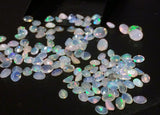 3x4mm-6x8mm Ethiopian Welo Opal Oval Cut Stones, Fire Opal Faceted Stones