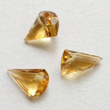 12-13mm Citrine Fancy Shape Cut Stone, 3 Pieces, 8 CTW Citrine For Ring - KSN102