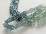 5-5.5 mm Fluorite Heishi Beads, Aqua Green Fluorite Plain Heishi Beads, Fluorite