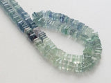 5-5.5 mm Fluorite Heishi Beads, Aqua Green Fluorite Plain Heishi Beads, Fluorite