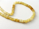 4-5mm Yellow Opal Heishi Bead, Yellow Opal Opal Square Heishi Bead, Yellow Opal