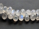 8x10 mm Rainbow Moonstone Faceted Tear Drop Beads, Rainbow Moonstone Drop