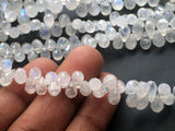 8x10 mm Rainbow Moonstone Faceted Tear Drop Beads, Rainbow Moonstone Drop