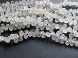 8x10 mm Rainbow Moonstone Faceted Tear Drop Beads, Rainbow Moonstone Drop