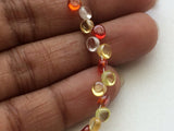 4 mm, Zirconia Beads, Multi Color Zirconia Plain Heart Beads, Zircon Hearts