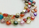 4 mm, Zirconia Beads, Multi Color Zirconia Plain Heart Beads, Zircon Hearts